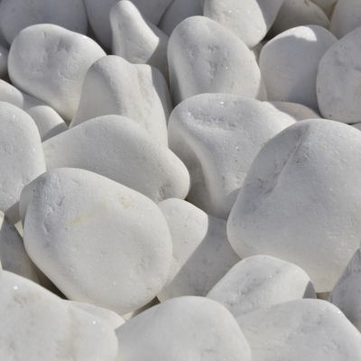 MARMURA, THASSOS WHITE, PEBBLES, 6-9 CM