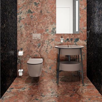 GRANIT, VOLCANO RED, SEMILASTRE, 1.8, LUSTRUIT
