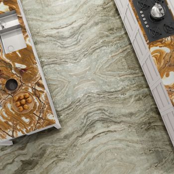 MARMURA, FANTASY  BROWN, LASTRE, 2, LUSTRUIT