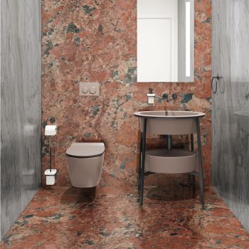 GRANIT, VOLCANO RED, SEMILASTRE, 1.8, LUSTRUIT