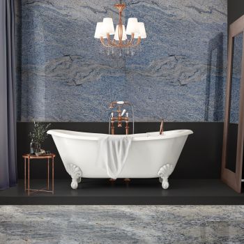 GRANIT, AZUL WHITE, LASTRE, 2, LUSTRUIT