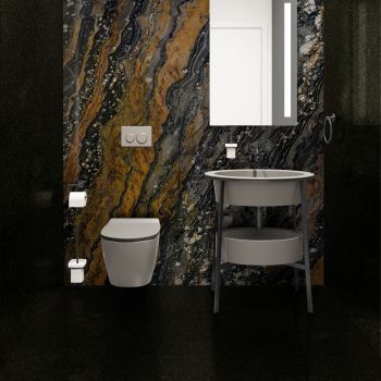 GRANIT, BLACK GALAXY, SEMILASTRE, 3, LUSTRUIT