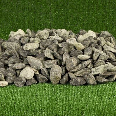 MARMURA, GREEN, PEBBLES, 3-6 CM, LUSTRUIT