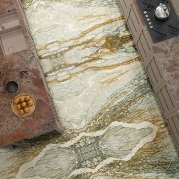 GRANIT, VOLCANO RED, LASTRE, 2, LUSTRUIT