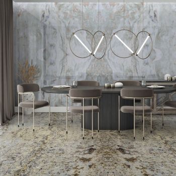GRANIT, WHITE GALAXY, LASTRE, 3, LUSTRUIT