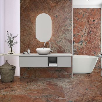 GRANIT, VOLCANO RED, SEMILASTRE, 1.8, LUSTRUIT