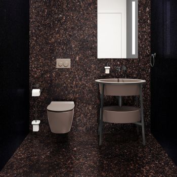 GRANIT, TAN BROWN, LASTRE, 2.00, LUSTRUIT