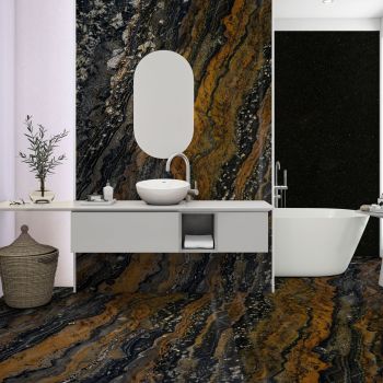GRANIT, BLACK GALAXY, SEMILASTRE, 3, LUSTRUIT