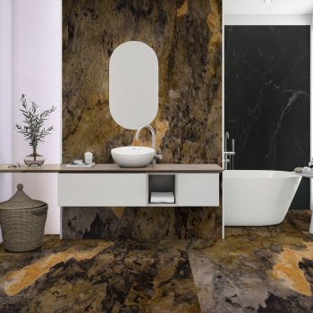 GRANIT, GOLDEN FLAME, LASTRE, 2, LUSTRUIT