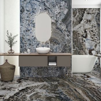 GRANIT, AZUL WHITE, SEMILASTRE, 1.8, LUSTRUIT
